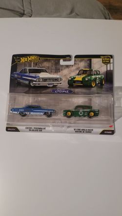 Hotwheels 2pack 64 Galaxie, 67 Ford Anglia racer