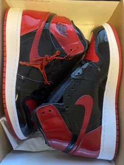 Air Jordan 1 Retro High OG Patent Bred 6y