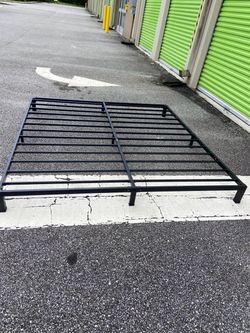 Black Metal Platform Bed Frame