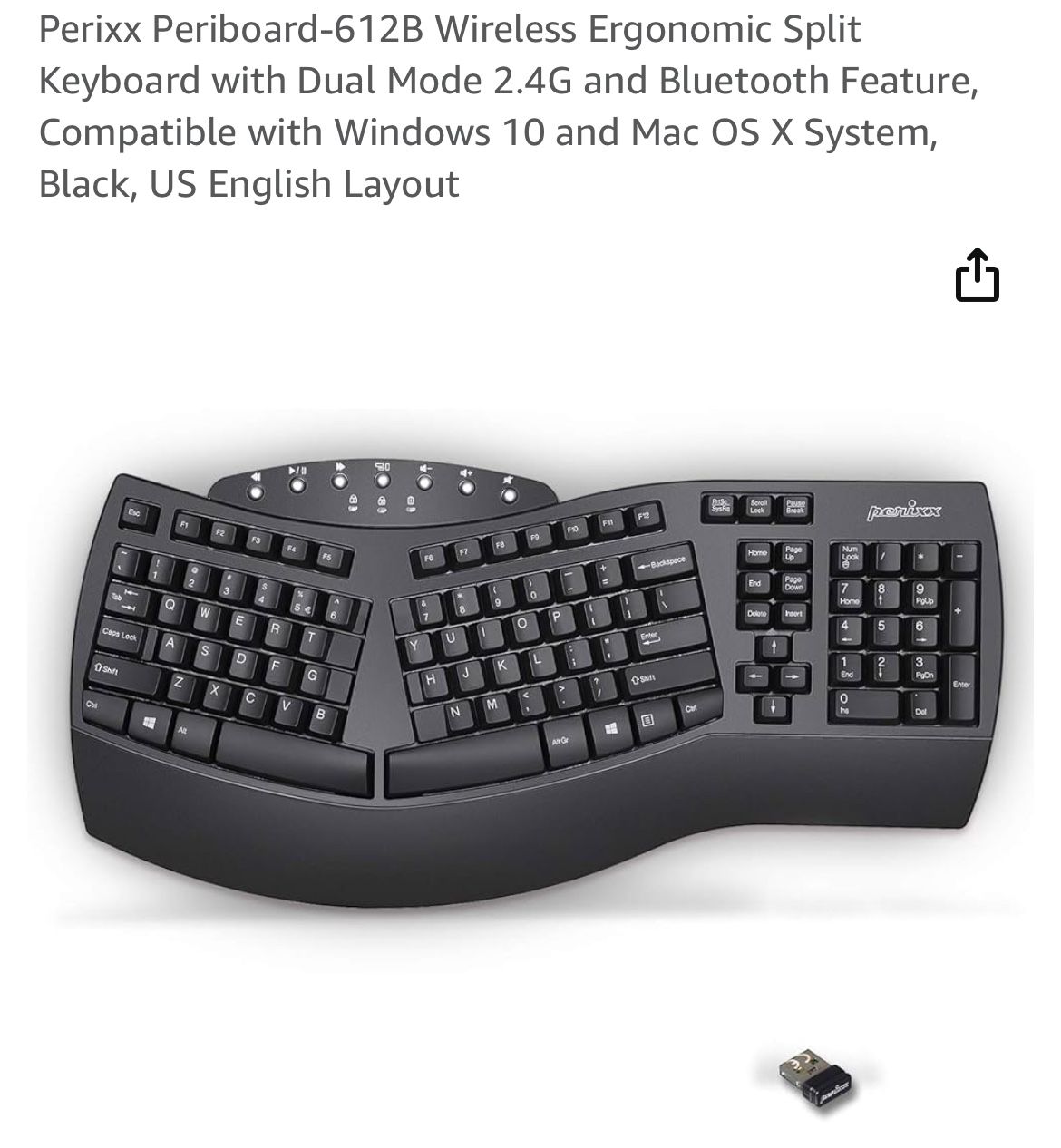 Periboard-612 Ergonomic Keyboard 