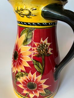 PIER1 Pitcher good size $5. Firm