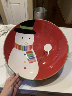 Christmas Bowl 15 Inch Diameter 