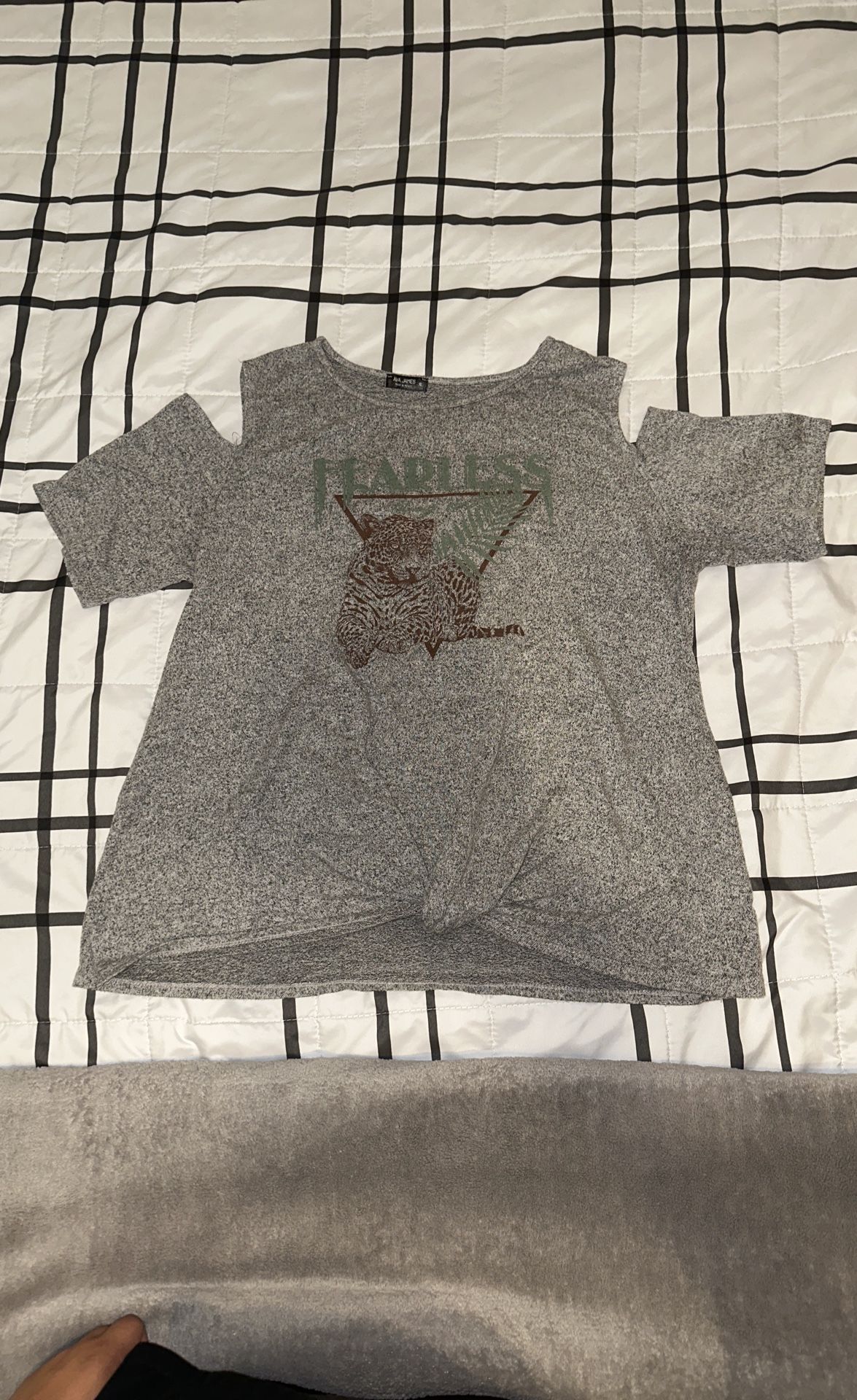 Cut Out Shoulder Top