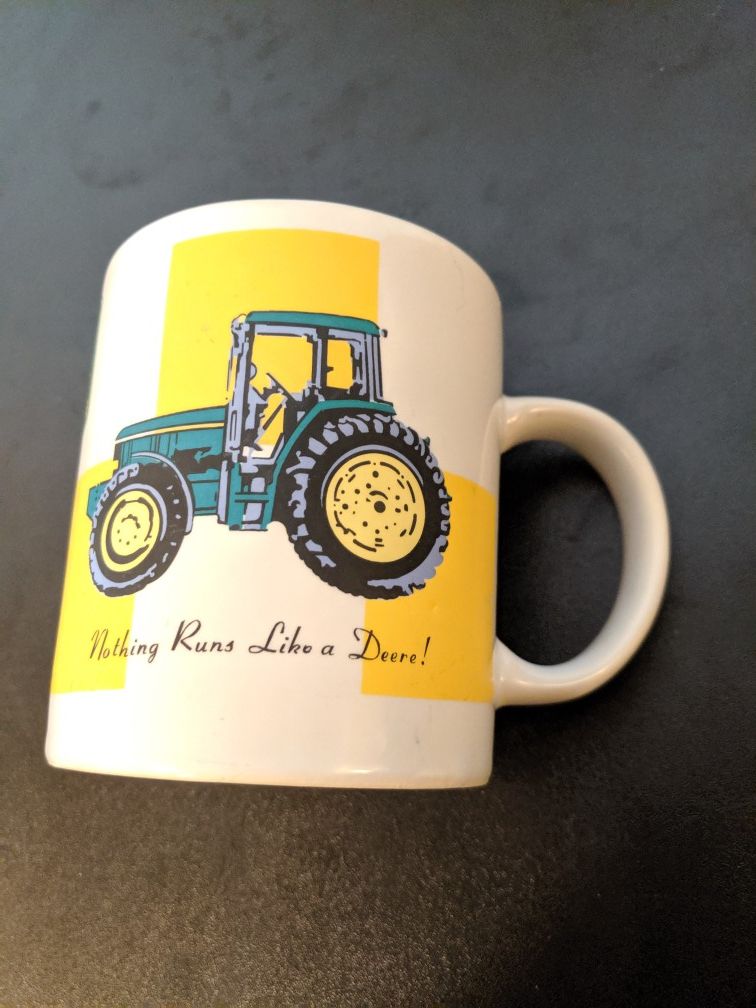 John Deere Coffee Mug Tractor Farmer