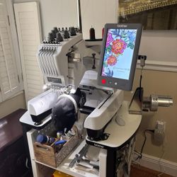 Brother PR680W 6-Needle Commercial Embroidery Machine – Like New, Low Hours!