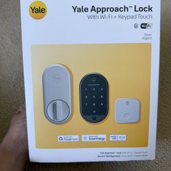 Yale Approach Lock – Wi-Fi + Keypad Touch (Silver) | NEW IN BOX