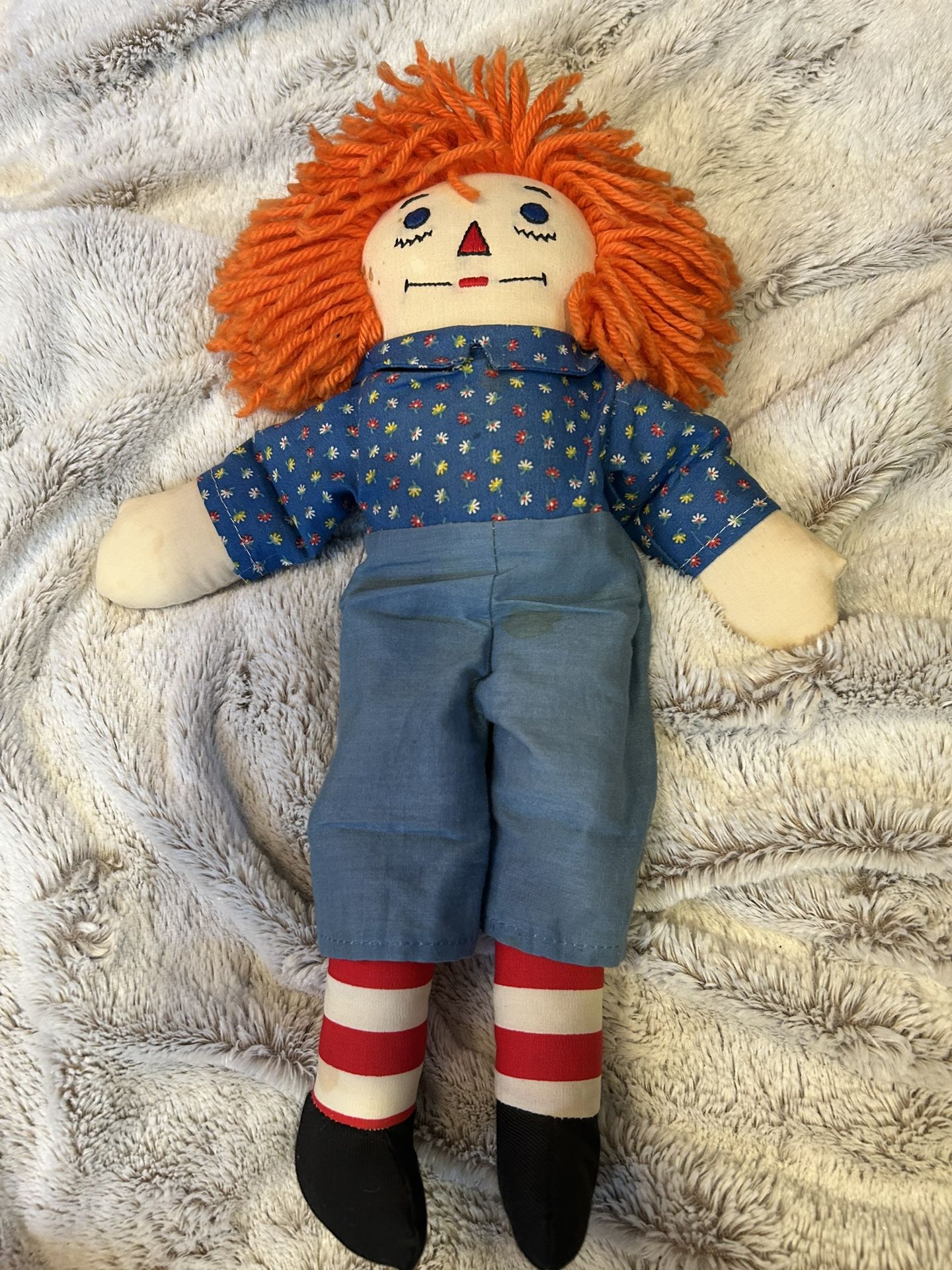 Vintage Handmade Raggedy Andy Doll