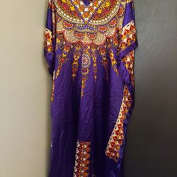 Long Astro Kaftan Dress African Theme Inspired  One Size Fits All 