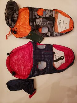 New Bass dog cat reversible jacket XS
