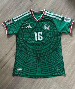 Julian Quiñones #16 Green Mexico World Cup Player Version Kit Slim Fit Mens XL