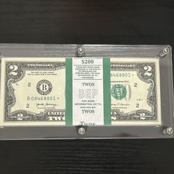 $2 BEP Strap ⭐️ Note Sequential 