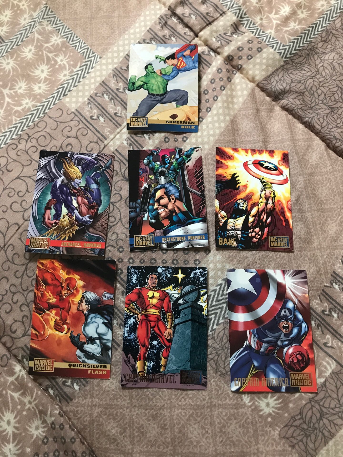 Marvel vs dc collectible cards mint