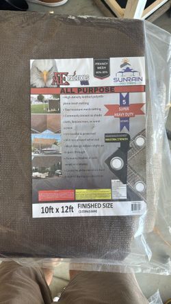 10x12 Shade Tarp Heavy Duty 90% Shade Coverage Malla Sombra