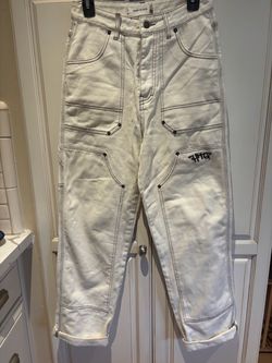 Honor the Gift Carpenter Pants featuring contrast stitching and an "HTG" graphic accent