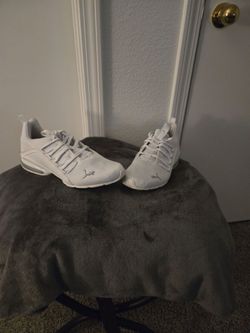 Puma White Low-Top Sneakers