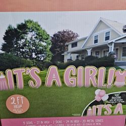 It's A Girl Yardsign
