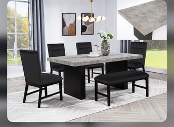 Brand New Elegant Sebastian Finish Dining Set 