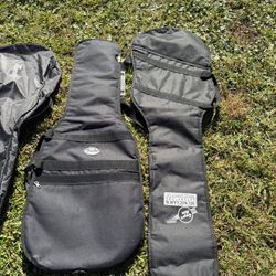5 used soft guitar cases for $60