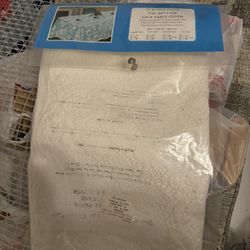 Brand New Vintage White Lace Tablecloth 