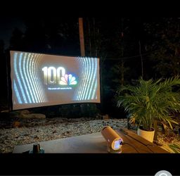 Outdoor Projector Screen Setup
