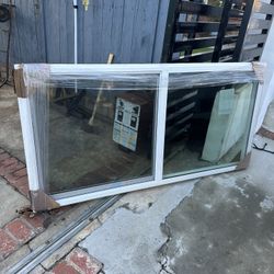 Windows 🪟double panel vinyl new window  ventanas nuevas  Height 35 1/2 inches  Width 71 1/2 inches 