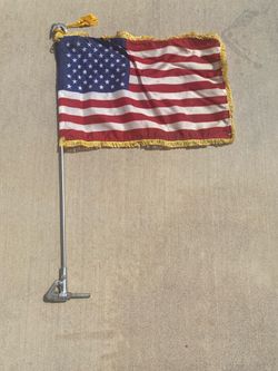 American Flags with Pole and Mounts
