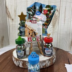 Christmas Sprinkles Set With Holiday Marshmallows And Tongs