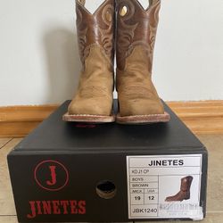 Jinetes Kids Western Cowboy Boots Size 12