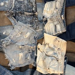 Jean shorts sizes 2-4 (all together)