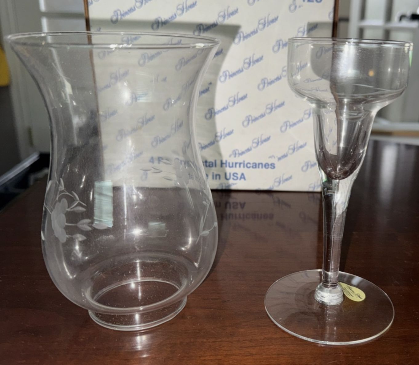 Princess House HERITAGE Pillar Candle Holder Hurricane Lamps