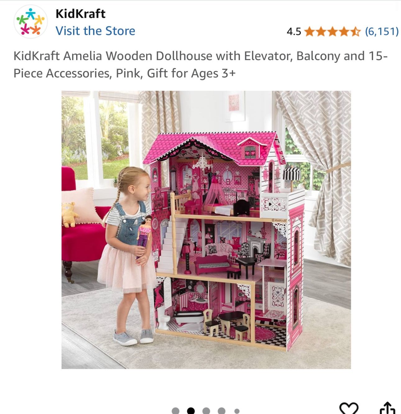 KidKraft Doll House With Barbie Items Included 