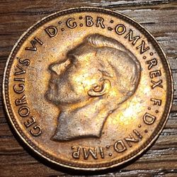1943 Australia 1 Penny  High Grade! Beautiful!