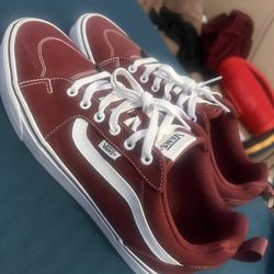 Burgundy Vans 