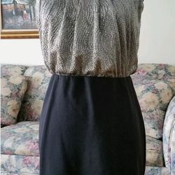 Forever 21 Strapless Metallic Cocktail Dress