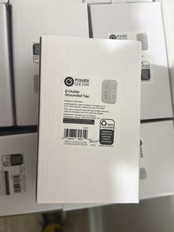 Power Gear 6-Outlet Grounded Wall Tap – New