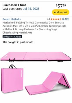 gymnastics/wrestling folding mats, pink