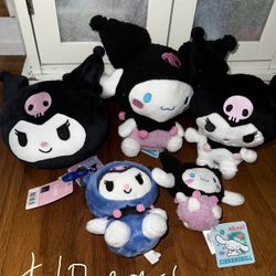 kuromi plush (small-medium)