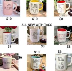 Rae Dunn coffee mugs see all pics for selection and prices