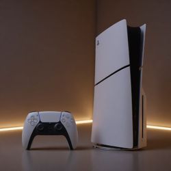 PS5 Slim disc model 2025 matte finish edition with 6 games like new trade for Xbox Series X