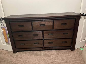 7 Drawer Wood Dresser