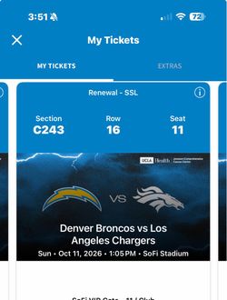 football tickets.