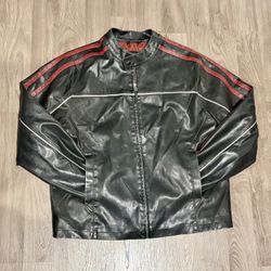 Vintage Y2K Arizona Jean Company Faux Leather Jacket 