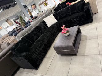 L Shape Sectional đź–¤ Black Color