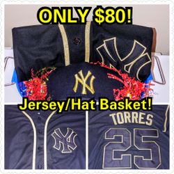 ANY JERSEY/Hat Basket only $80!!