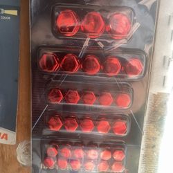 Red Bolt / Nut Covers 