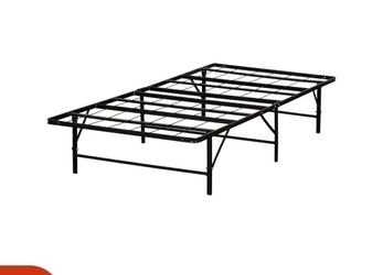 Pair of Twin Foldable Metal Bed Frames – Combines into King Size