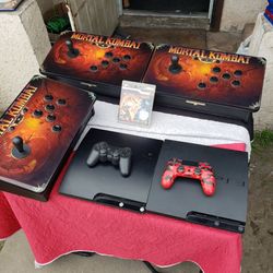 1 PS3 Slim 500GB can be Jailbreak. & 1 Control for $130!. Each arcade on Amazon is $400! I want $250! Each. So all 3 Plus PS3 $800! Combo deal or trad