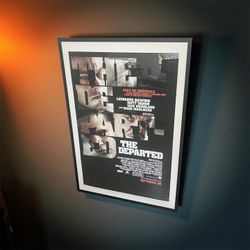 Matted Wood Framed The Departed Movie Poster Print 27x40 Frame 24x36 Poster