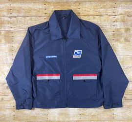 Vintage USPS Letter Carrier Windbreaker Jacket XXL Neptune USA Made Discontinued