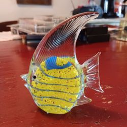 Art Glass Fish Approximately 4" Tall